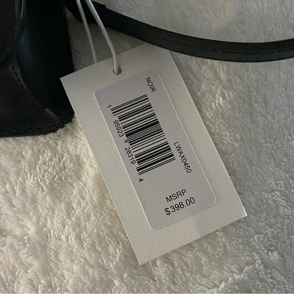 FRAME Le Signature Small Top Handle Bag with Strap Noir Black Leather - Picture 3 of 7